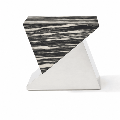 Wedge Steel Side Table - FURNIBLE.
