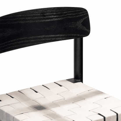Woven Strap Dining Chair - FURNIBLE.