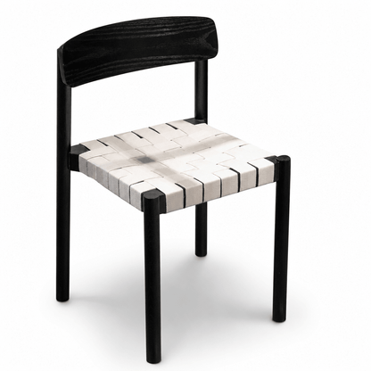 Woven Strap Dining Chair - FURNIBLE.