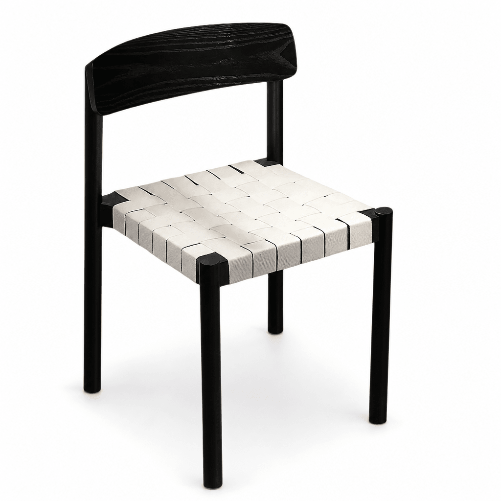 Woven Strap Dining Chair - FURNIBLE.
