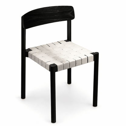 Woven Strap Dining Chair - FURNIBLE.
