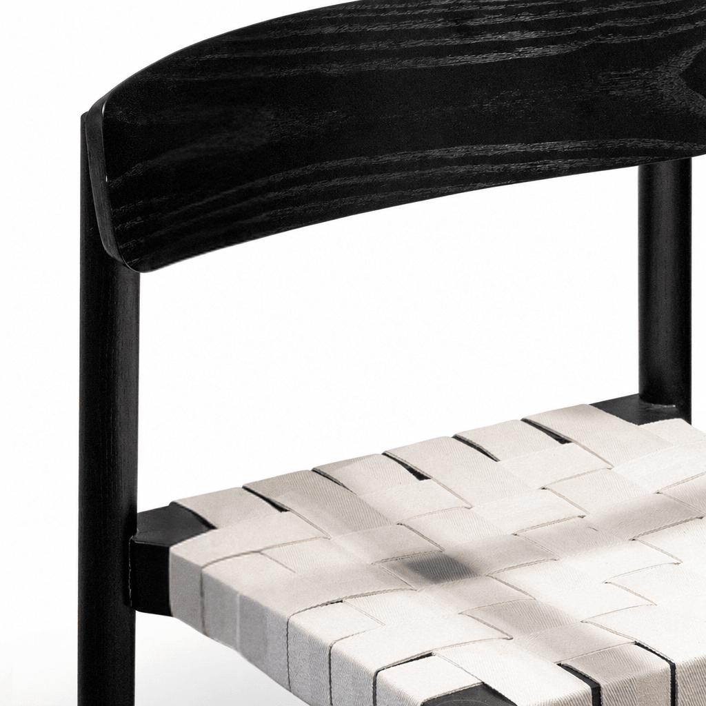 Woven Strap Dining Chair - FURNIBLE.
