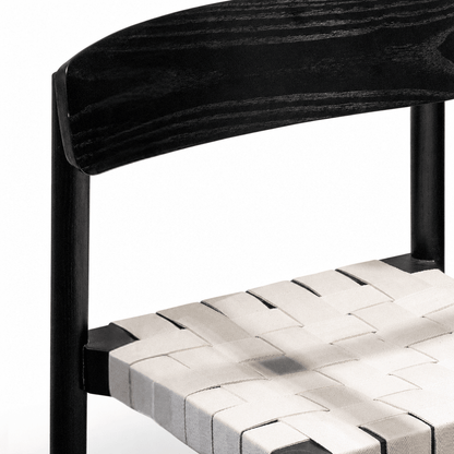 Woven Strap Dining Chair - FURNIBLE.