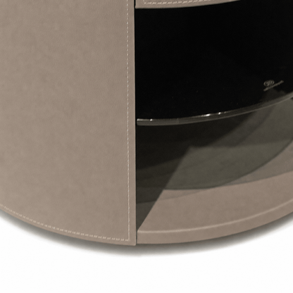 Wrapped Cylinder Nightstand - FURNIBLE.