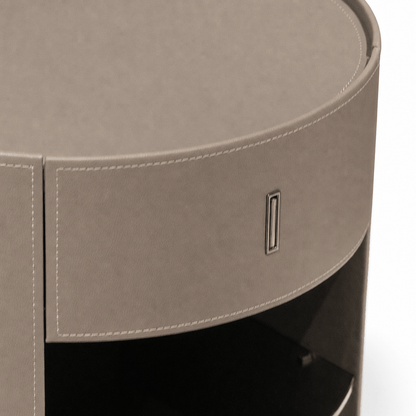 Wrapped Cylinder Nightstand - FURNIBLE.