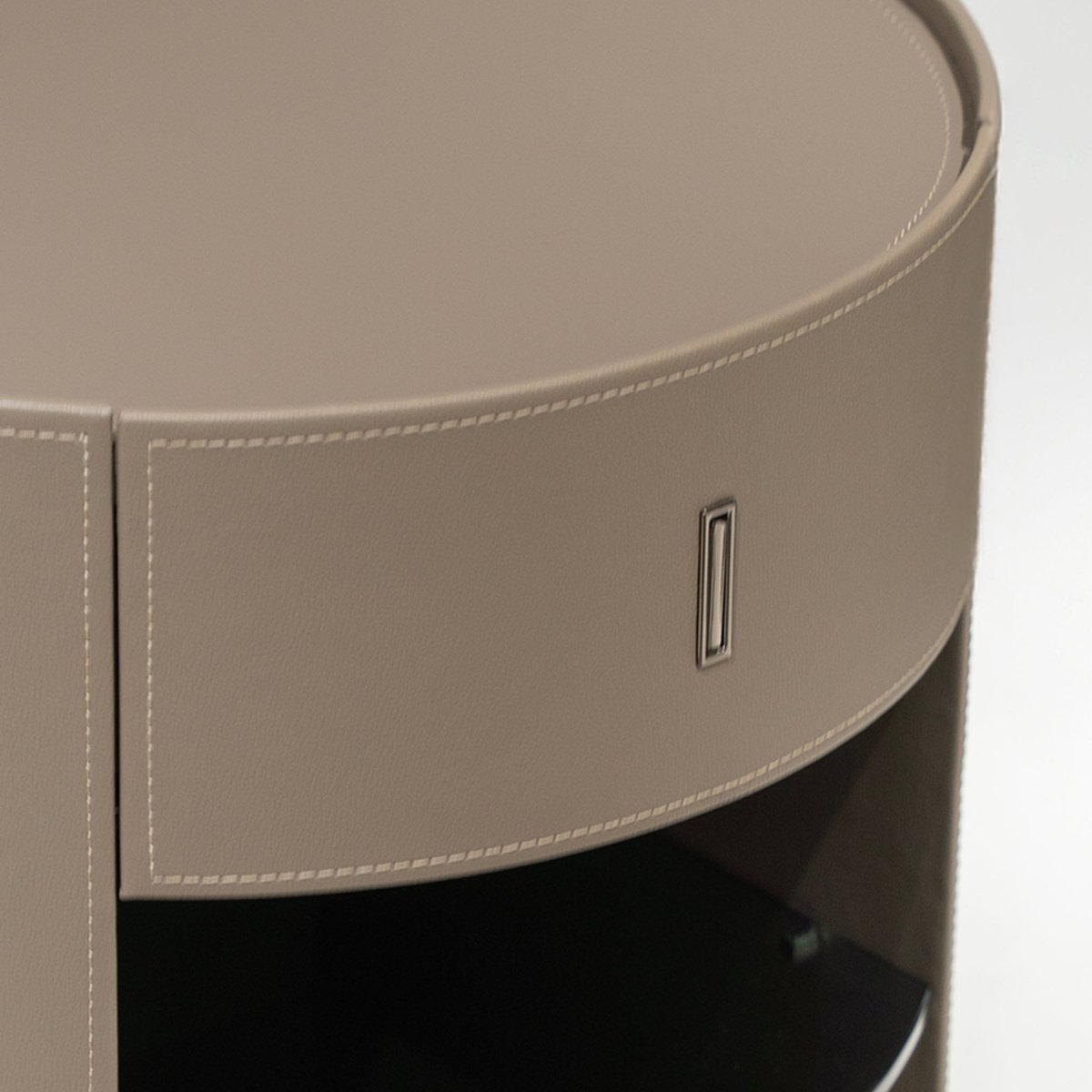 Wrapped Cylinder Nightstand - FURNIBLE.
