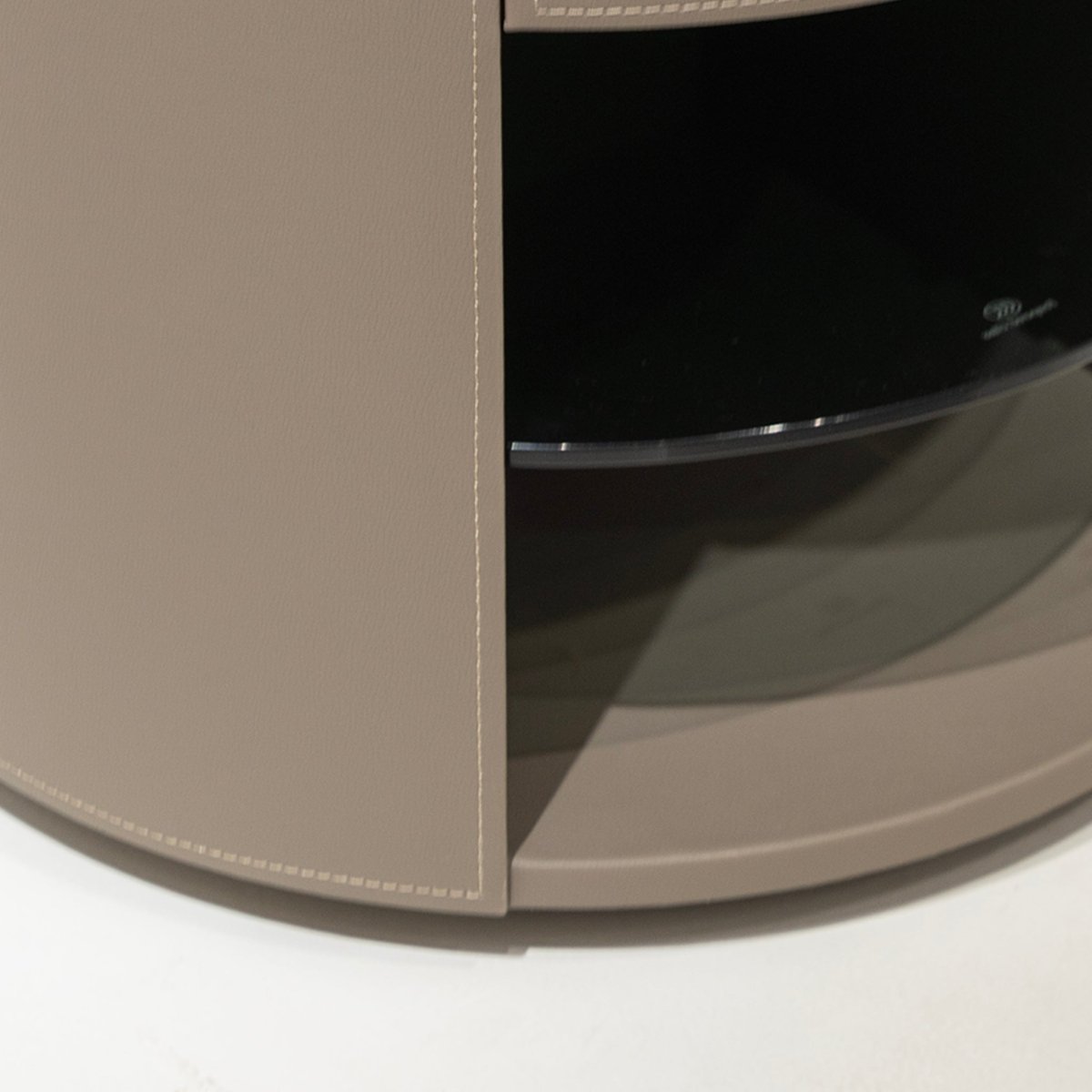 Wrapped Cylinder Nightstand - FURNIBLE.