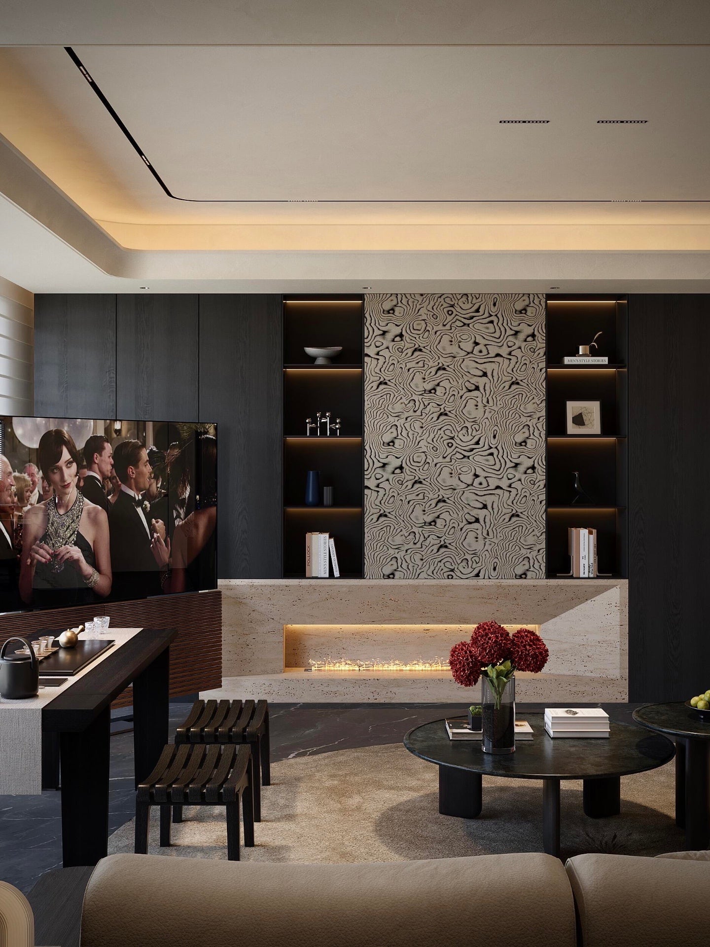 Hong Kong penthouse seating