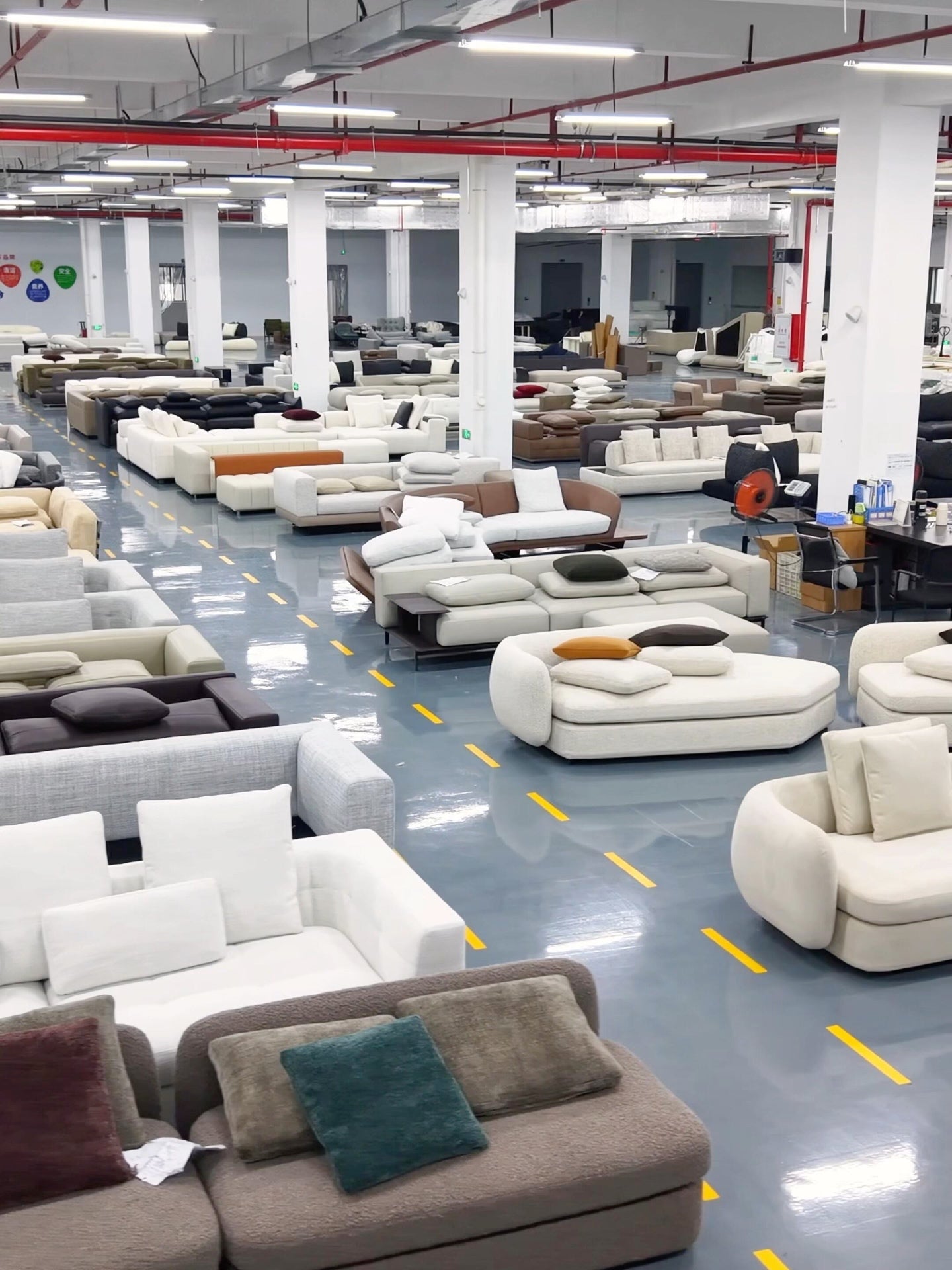 Furniture factory and showroom in China